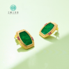 玉美人菲菲-DS925翡翠耳钉-菱形耳钉约17*13mm#4C02 商品缩略图0