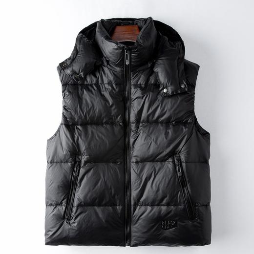 丁摩 90鹅绒背心外套可拆连帽坎肩羽绒马甲女12302B 厚薄 商品图1