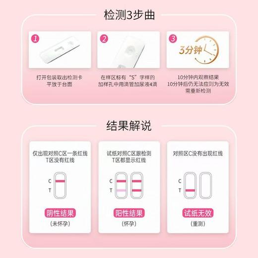毓婷 卡型验孕棒 早早孕验孕棒验孕笔检测试笔精准测孕检测笔 1个/盒 商品图1
