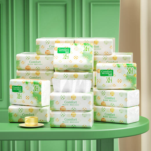 【自营】蓝漂浣馨系列抽纸白色餐巾纸家用实惠装厕所手纸家庭装卫生纸5包FCS-52135 商品图4