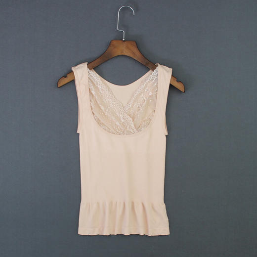 【团购】外贸品牌 定制 弹性大花边 塑身背心  托胸聚胸 商品图2