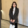 奢姿2025春季新款大码女装西装领休闲上衣胖妹妹气质通勤外套9943391637 商品缩略图4