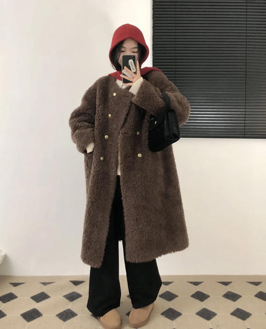 羊羔毛长款外套 商品图6