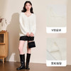 西遇短款白色毛衣女冬季新款韩系慵懒风长袖领口设计感上衣D0044003 商品缩略图1