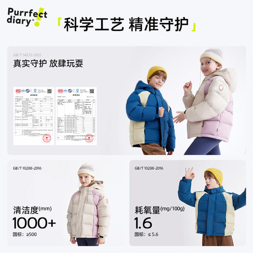【加厚抗寒】儿童拼色面包羽绒服 PDWT2416 商品图3