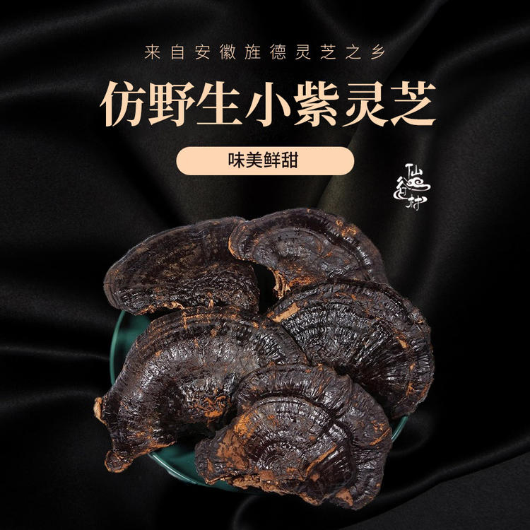 安徽旌德小紫灵芝干货250克/袋【国sir严选】