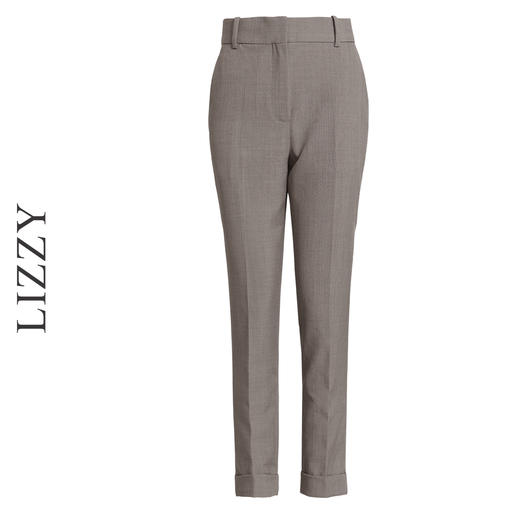 LIZZY早秋通勤简约翻边小脚裤职业西装裤子7713 商品图4