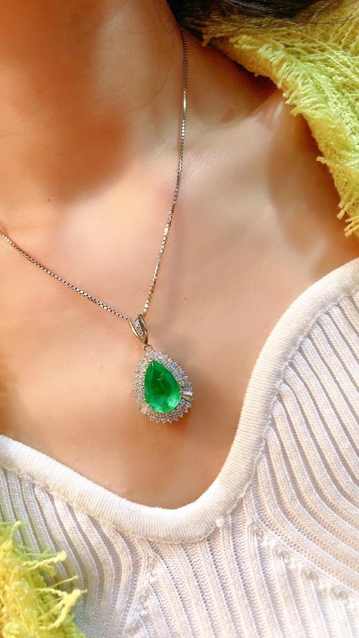 5.3ct刻面祖母绿吊坠 商品图4