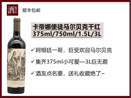 2021/2022年阿根廷一哥卡帝娜使徒马尔贝克干红艺术标集齐375ml-3L全套送礼收藏 商品图0