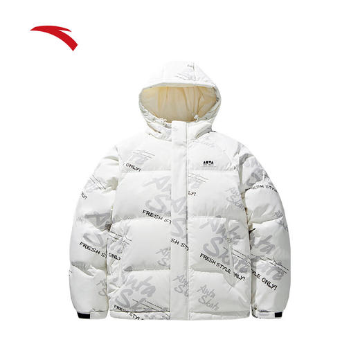 安踏（ANTA）速暖羽绒服 男女同款冬季保暖防风防泼水连帽羽绒风衣服172448901 商品图4