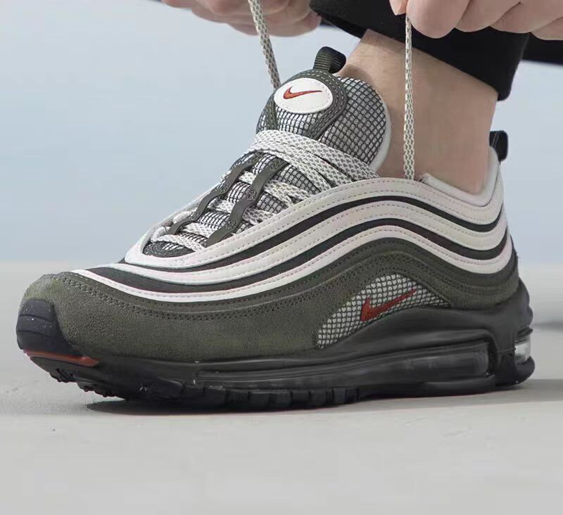 479.9秒杀Nike耐克 Air Max 97男子缓震子弹头透气耐磨跑步鞋 （线下同时售卖  不保证有货  无原装鞋盒  介意勿拍）552958-CY