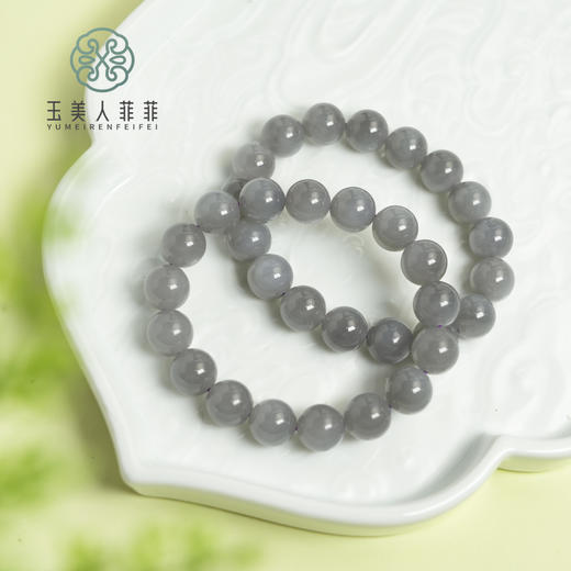 玉美人菲菲#和田玉单圈圆珠手串约12mm-多样性发一 商品图0