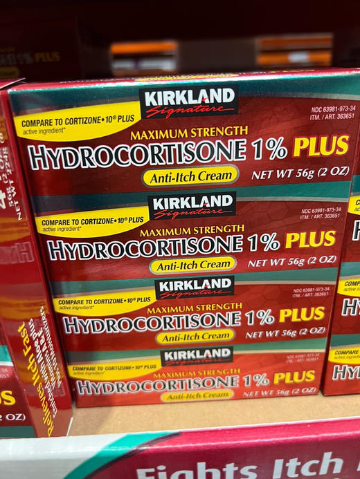 家庭必备品 【美国直邮特价199元/4支装🉐 包税包邮到手】成人以及2岁以上儿童可用！美国直邮Kirkland Signature Hydrocortisone1%PLUS 商品图7