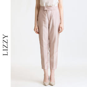 LIZZY早秋高腰直筒休闲西装女裤银行邮政工作裤制服高级定制7855
