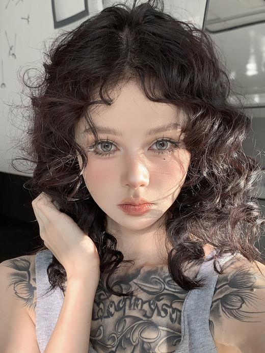 susugirl日抛 芝麻奶芙/榛子可可/甜心奶泡/胆小乌云/暴躁蓝莓/菠菜行动 14.2mm  日抛无售后！！灰棕蓝 商品图9