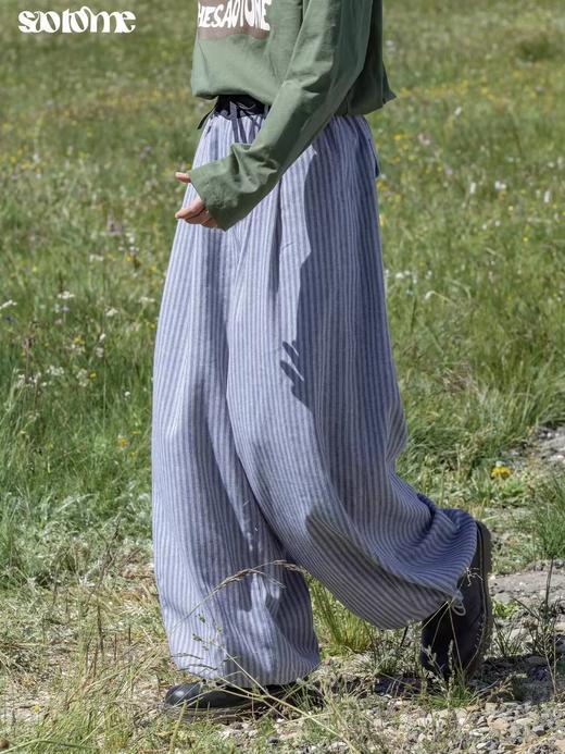 早乙女惠子saotome/STMCK243279/条纹气球裤 商品图4