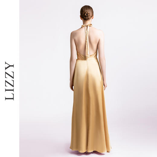 LIZZY女士晚礼服修身性感露背吊带优雅气质连衣裙 商品图3