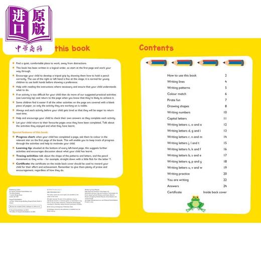 预售 【中商原版】柯林斯易学儿童 写作练习册 3-5岁 Writing Workbook Ages 3-5 英语写作 低幼启蒙英文原版Collins Easy Learning 商品图2