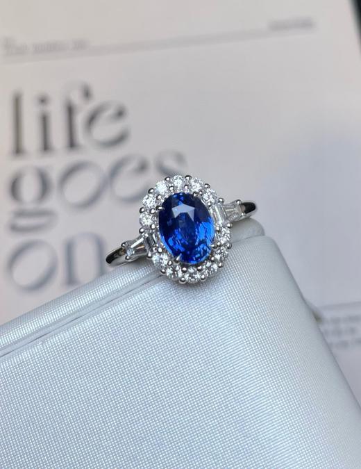 1.52ct刻面蓝宝石戒指 商品图2