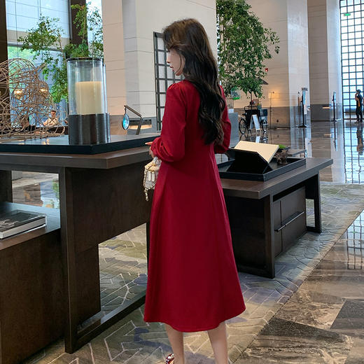 奢姿2024年秋季新款大码女装气质假两件裙子胖妹妹织带拼接连衣裙9943860365 商品图3