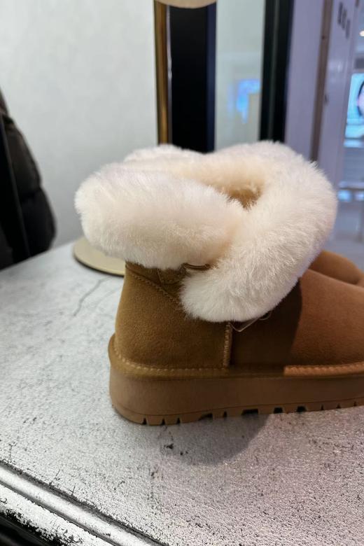 【门店同款】ENJOY冬季牛角扣翻毛口雪地靴 159877939 商品图4