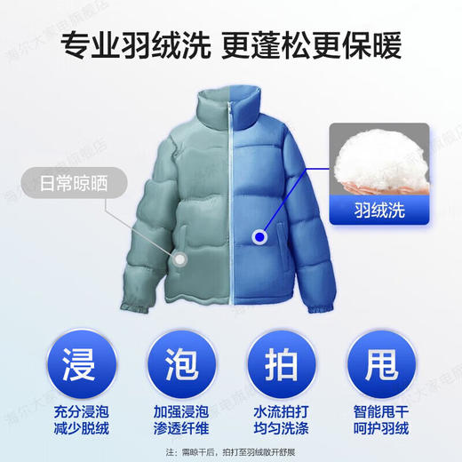 海尔超薄洗衣机平嵌全自动滚筒525大筒径智能预约一级能效变频节能嵌入式洗衣机mate33s【极薄机身8公斤】 417mm纤薄机身+智能预约 商品图6