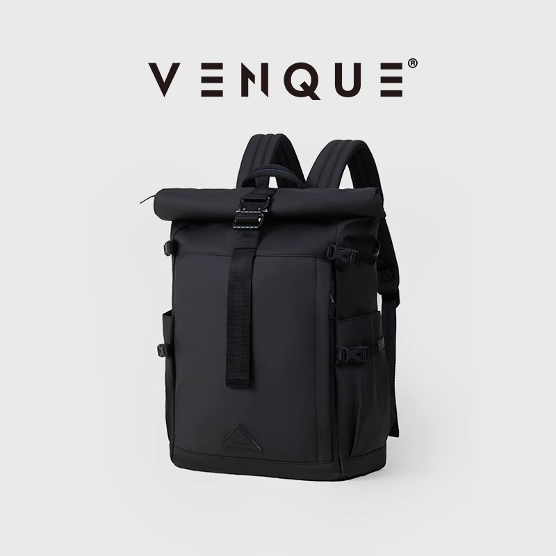 venque范克旅行户外双肩包男大容量通勤背包女防水书包男士礼物