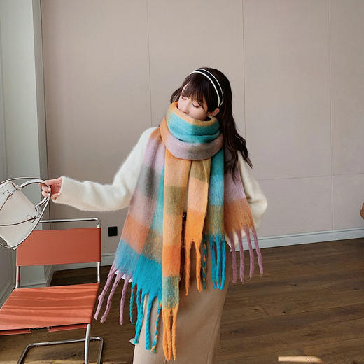 【彩虹围巾，百搭披肩】 商品图8