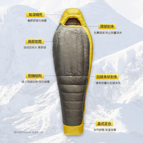 SEA TO SUMMIT户外羽绒鹅绒睡袋酒店隔脏冬季加厚成人露营保暖抗寒睡袋spark