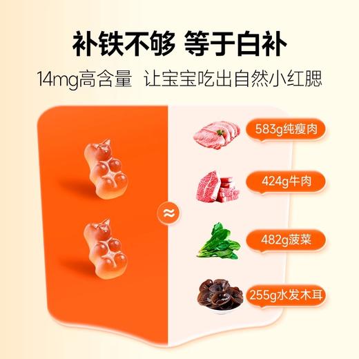 【临期秒杀】 VITA Grow唯他瑞儿童补铁软糖小脸红润婴儿小熊糖*2瓶（有效期至26年2月） 商品图3