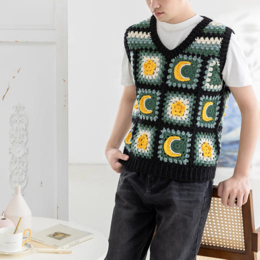 苏苏姐家星月背心手工DIY编织钩针衣服羊毛毛线团材料包 商品图3
