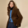 美拉德复古灯芯绒简约气质西装外套女休闲西服V0043990 商品缩略图0