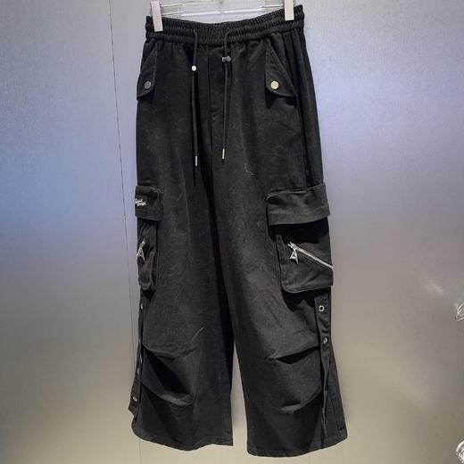 N全橡筋多口袋链条工装长裤41030（黑） 冬季 144010500321 商品图3