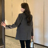 奢姿2025春季新款大码女装西装领休闲上衣胖妹妹气质通勤外套9943391637 商品缩略图3