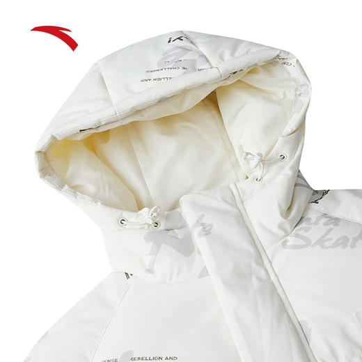 安踏（ANTA）速暖羽绒服 男女同款冬季保暖防风防泼水连帽羽绒风衣服172448901 商品图6