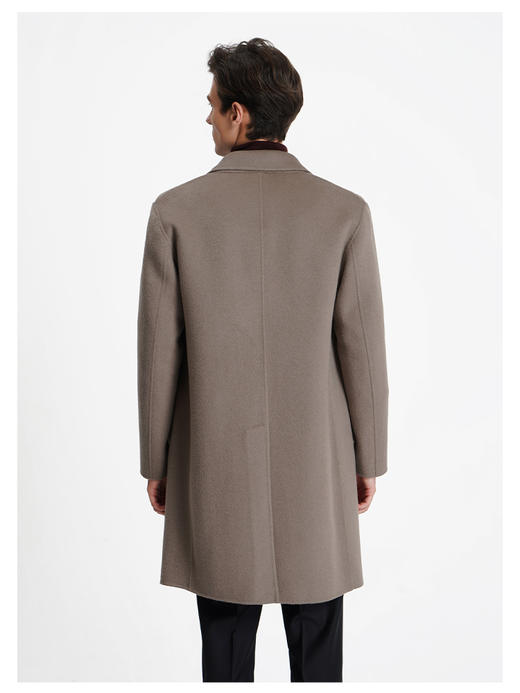 callisto卡其色绵羊毛毛呢大衣 商品图4