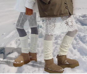 OZLANA 3款雪地靴  2024冬季新品女款加绒厚底羊皮皮毛一体防水中筒靴