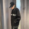 N1胸前大字母长袖棒球外套（黑） 冬季 144030120321 商品缩略图2