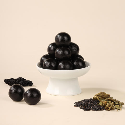 正安 九蒸九晒桑麻丸 以黑养黑元气充沛 黑芝麻桑叶桑葚冬日温养扶桑丸 200g/盒 商品图3