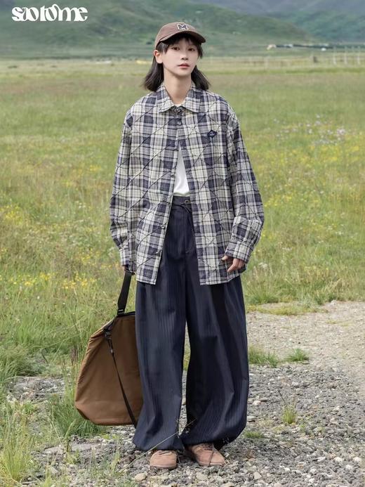 早乙女惠子saotome/STMCK243279/条纹气球裤 商品图3