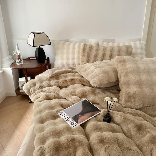 西域楼兰·托卡仿皮草四件套 简约温暖 标准号/加大号 多色可选 商品图8