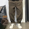 徐太浪冬季厚款休闲裤男士潮牌宽松直筒纯色痞帅百搭抽绳运动长裤 商品缩略图2
