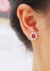 1.57ct刻面红宝石耳钉 商品缩略图3