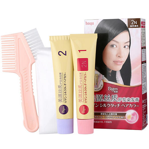 美源 丝质护发染发膏（T+T)2N自然黑色 商品图0