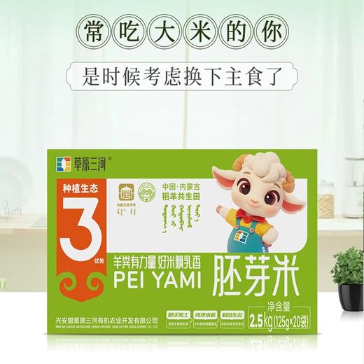 【草原三河内蒙古草原胚芽米】颗粒饱满 保留胚芽一年一季,多一分营养与美味 商品图1
