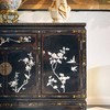 【已售】独角鹿西洋古董 20世纪中国创汇时期出品「玉堂富贵」主题黑漆描金百宝嵌角柜 商品缩略图2