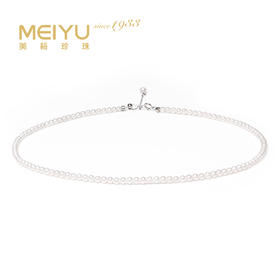 淡水珍珠项链 小米珠3-4.5mm 近圆 微瑕 108877