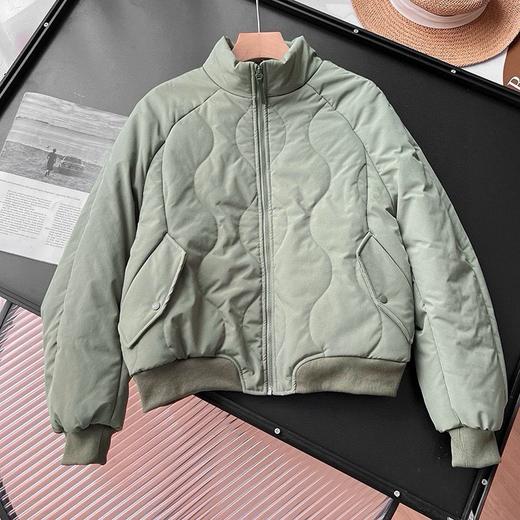 外贸原单！2024新款女士气绒夹克美式飞行员宽松立领羽绒棉衣夹棉！ 商品图1