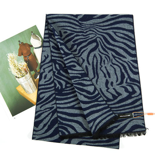 鑫缘 全真丝拉绒围巾 HB4609A 商品图9