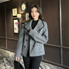 奢姿大码女装2024冬季时尚西装领外套胖妹妹休闲风双排扣设计大衣9943391300 商品缩略图4